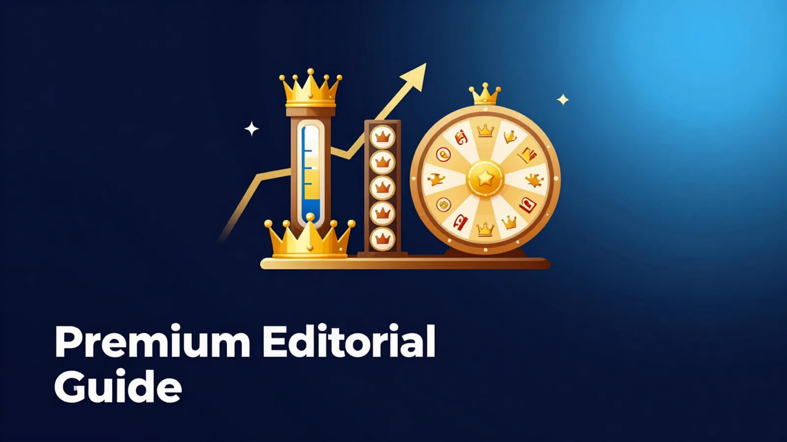 Jackpot King explained slot guide cover with a golden crown, progressive jackpot meter and prize wheel
